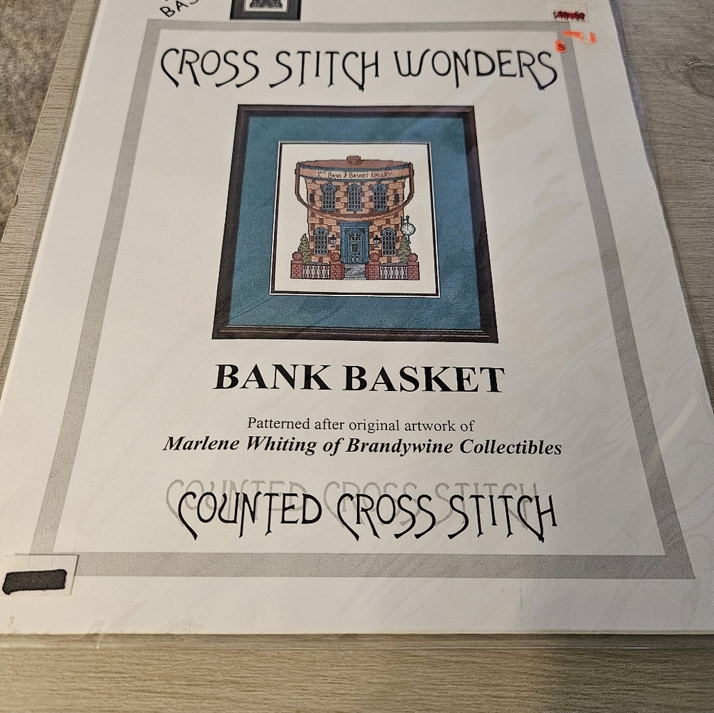 Cross Stitch Wonders Bank Basket Counted Cross Stitch Chart